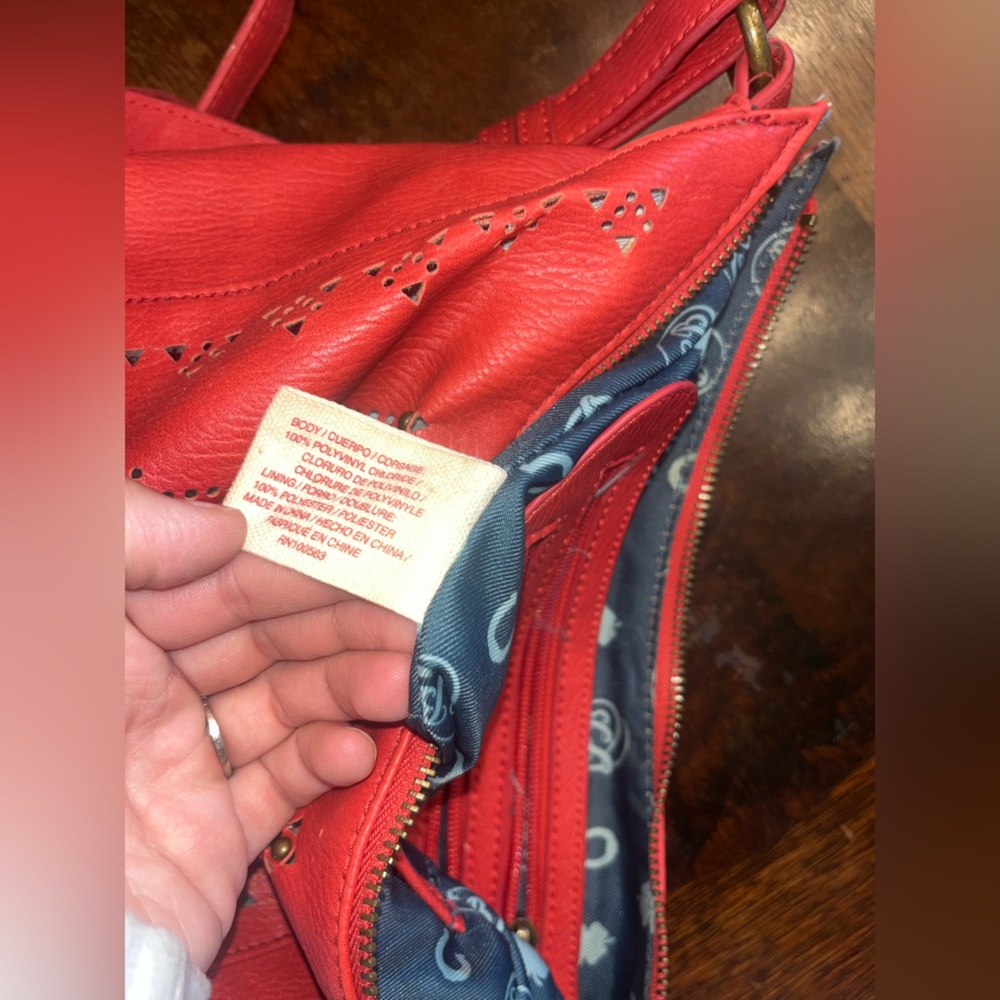 Women’s Coral Lucky Brand Purse Bag Small Cross Body shoulder bag - Picture 8 of 10